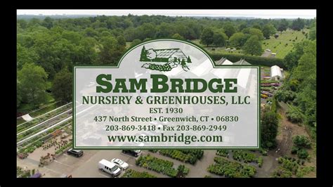 Sam bridge nursery - November 24 - December 23, 2023. Santa and his three LIVE reindeer are returning to Greenwich for the 15th Annual Greenwich Reindeer Festival & Santa's Workshop presented by Jenny Allen/Compass, "The North Pole on North Street", Sam Bridge Nursery & Greenhouses, 437 North Street, Greenwich, Connecticut, from …